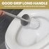 Modern Toilet Brush and Holder Set, Mosaic Glass with Non-Rustic Stainless Steel, Luxury Black and Gold Accessories