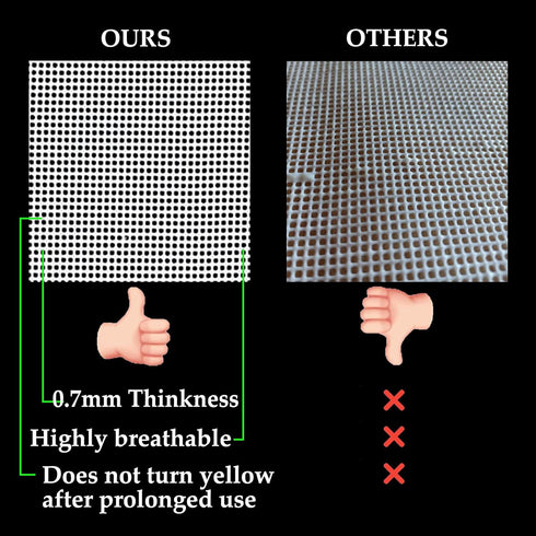 Silicone Non-Stick Dehydrator Sheets - For Fruit Dryer Mesh, Dim Sum Mesh, Dumpling Steaming Screen Mat 16"*160"