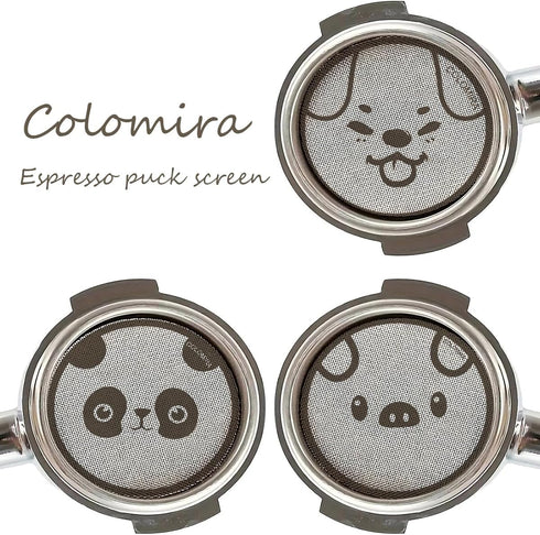 Panda 58.5mm Espresso Puck Screen, 1.7mm Thickness, 150µm Reusable Filter for Espresso Portafilter Basket