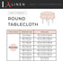 LA Linen Polyester Poplin Washable Round Tablecloth, Stain and Wrinkle Resistant, 51", Red, for Dining, Kitchen, Party