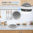 10 Inch Microwave Food Cover & Collapsible Silicone Mat, Splatter Guard, Plate Holder & Kitchen Colander for Meal Prep,