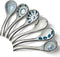 Ceramic Soup Spoons Set of 6, Long Handle Japanese Ramen Spoon for Dumpling, Noodles, Miso, Chinese Wonton