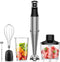 Immersion Hand Blender 5 in 1, 800W Electric Handheld Stick Mixer for Kitchen Soup, Mayo, Smoothie, Baby Food