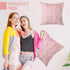 Set 2 Summer (18 18 Inch) Mixweer Pink Bow Pillow Covers of Preppy Room Decor Coquette Cute Spring Decorative Faux Fur