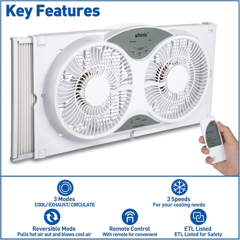 shinic Window Fan Remote for BP2-9A(310R)