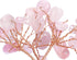 Jovivi Natural Rose Quartz Crystal Tree, Bonsai Money Tree with Raw Healing Crystals Fluorite Base for Home Office Decor
