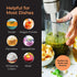 Immersion Hand Blender Full Kitchen Set - 8 Speed Blender with 7 Attachments: Whisk, Beater, Chopper Bowl, Stainless
