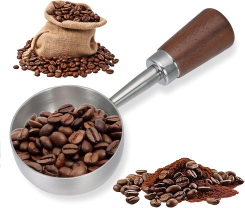 Dazzleimart Vintage Coffee Scoop 10g/30ml Capacity Retro 304 Stainless Steel Coffee Measuring Spoon