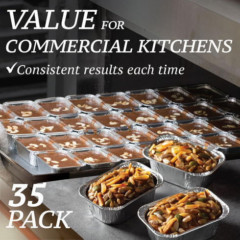 Spare Essentials 35 Pack Aluminum Foil Mini Loaf Pans for Baking Individual Bread Loaves