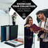 Dunwell Small Photo Album 5x7 (2-Pack, Ruby), 5 x 7 Photo & Art Portfolio Book, 24 Sleeves, 48 Pages for Professional