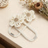 2 Pack KLOGTSIND Magnetic Curtain Tiebacks, Flower Curtain Holdbacks for Draperies, Elegant Curtain Tie Backs for Boho