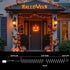 32.5FT 100 16 Orange Halloween String Lights Outdoor, Thanksgiving Mini Lights, LED Waterproof Christmas Lights