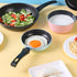 Zoofen 4.7" Mini Round Frying Pan, Non-Stick Egg Skillet with Long Handle for Breakfast