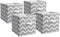DII Non Woven Polyester Storage Bin, Chevron, Gray, Small Set of 4