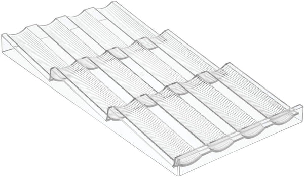 iDesign Linus Spice Rack, Drawer Organizer for Kitchen Storage - Clear