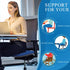 Excellent Support Effect Office Chair Cushion, 1 Pack, Luxury Air Mesh Breathable Non-Slip Seat Cushion