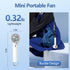 Handheld Portable Turbo Fan with Cold Compress, 2 in 1 High-Speed Mini Travel Fan, 4200mAh Rechargeable Battery
