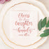 Crisky Bridal Shower Napkins - Rose Gold Happily Ever After Cocktail Beverage Cake Dessert Napkins for Wedding & Bridal