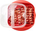 homfanseec Microwave Bacon Tray with Splatter Lid, Bacon Rack, Microwave Easy Bacon Maker, Only Use Medium or Lower
