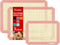 Katbite Silicone Baking Mat Colorful Collection - Set of 3: 2 Half Sheets & 1 Quarter Baking Sheet, Pink
