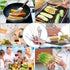 Cridoz 7 Pcs Stainless Steel Kitchen Cooking Plating Tweezers, Tongs, Spoons, Offset Spatula for Food