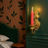2 Pack Wall Sconce Candle Holder, Metal Wall Mounted Candle Sconces, Iron Pillar Candle Sconce for Room, Hallway