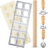 Geetery 5 Pcs Ravioli Mold Set 2 Inch Squares Ravioli Maker Cutter