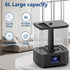 4L 60H 3 8H 6L) KZF Top Fill Humidifiers for Bedroom & Runtime - Cool Mist Humidifier, Mist Levels, Timer, Essential
