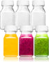 Norcalway 6pcs 4oz Small Plastic Bottles for Liquids, Ginger Shot Bottles with Lids, BPA Free, Food Grade
