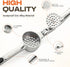 SRISE Set Kitchen Garlic Press, Rust Proof & Dishwasher Safe Garlic Mincer, Durable Garlic Crusher with PeelerBrush