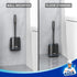 1 Pack MR.SIGA Toilet Bowl Brush and Holder, Durable and Flexible Bristles, Wall Mounted Toilet Brush for Bathroom