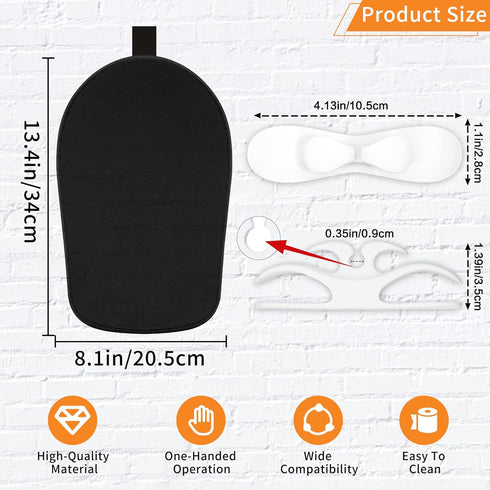 Mixer Slider Mat for Kitchenaid Stand Mixer - Slider Mat with Bendable Cord Organizer for 4.5-5 Qt Appliances (White)
