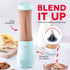 Dash Mighty Mini Compact Personal Bottle Blender, 10 oz with Travel Lid, Aqua