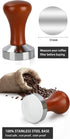 51mm Espresso Tamper, Premium Barista Coffee Tamper, Classic Series Stainless Steel Espresso Press Tool