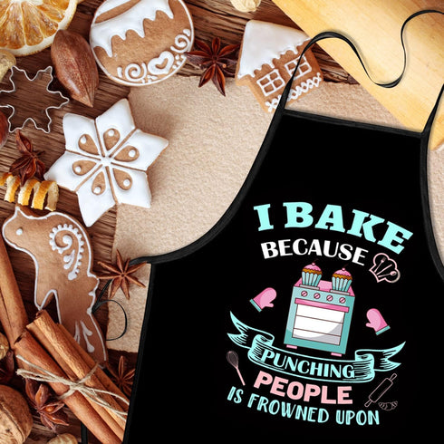 Funny Baking Gifts - Kitchen Cooking Apron with 2 Pockets, Perfect Gifts for Bakers