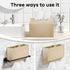 QUISBE (Beige-2 Pack) Tissue Box Cover Holder Compatible with Kleenex Disposable Paper Hand Towels, Leather Paper Towel