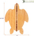 Totally Bamboo Sea Turtle Shaped Cutting Board and Charcuterie Serving Tray, Great for Display