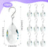 10pcs 38mm Crystal Sun Catcher, Hanging Clear Teardrops Chandelier Crystals Parts Prisms Pendants with Hook for Windows