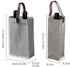 2 Pcs Wine Carrier Tote Bag Reusable Single Double Wine Bags for Wine Bottles Gifts for Birthday,Wedding,Picnic Party,Christmas