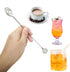 Honbay 4PCS Albumen Stainless Steel Honey Dipper Sticks Honey Spoon Dippers Stir Sticks Mixing Spoon for Honey Melted