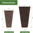 LANVRION IG201Hydroponic 50 Pack Grow Sponges, Seed Starter Pods Root Growth Sponges Eco-Friendly PH Balanced Square