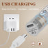 Rechargeable Milk Frother Handheld, Electric Foam Maker Wand, 3 Stainless Whisks, Drink Mixer for Lattes, Cappuccino