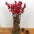 24 pcs Christmas Berries Stems Artificial Red Berry Stems for Christmas Tree Ornaments Crafts Holiday and Home Decor