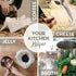 Organic Unbleached Cotton Cheesecloth for Straining, 2 Reusable Hemmed Squares, GOTS Certified, Large 23" x 23"