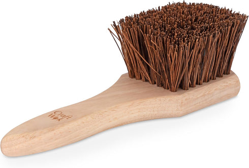 Craft Wok Wooden Square Wok Cleaning Brush/Scrubber - 732W8-F