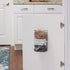Household Essentials Cabinet Door Trash Bag Holder, Steel Frame, Satin Nickel Powder Coating, Perfect for Disposable