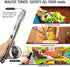 Walfos 7 Inch Small Kitchen Tongs, Mini Silicone Serving Tongs for Cooking, Salad, Grilling, Pasta, Vegetables