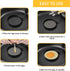 YOLCAR 2 Pack Black Nonstick Silicone Egg Rings, Upgraded Leak-proof Liquid Egg Bite Mold, Egg Mold for Frying eggs