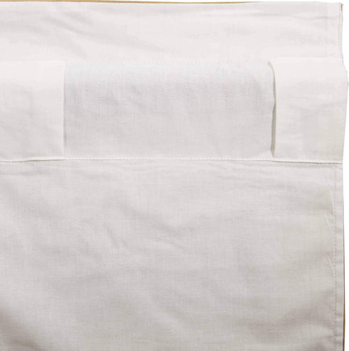 VHC Brands Simple Life Flax Khaki Country Farmhouse Kitchen Window Curtain Valance, 16x72