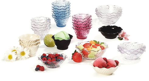 Carlisle FoodService Products Plastic Dessert Dish, Clear, 5 Ounces, Pack of 24
